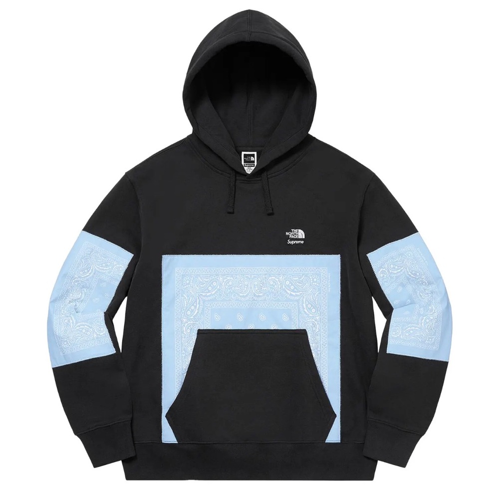 The North Face Supreme Blue Bandana Hoodie